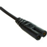 Кабель EXEGATE POWER PCN-7,5P VDE-250V-2*0.5MM2 0.75м EP280674RUS