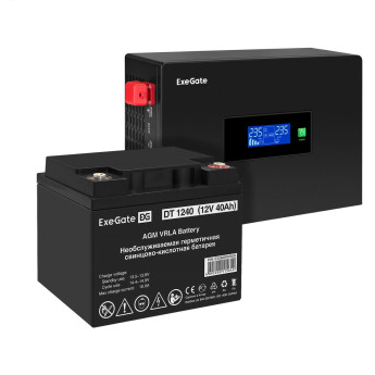 Комплект EXEGATE ИБП EX295993RUS + батарея 40Aч EX282976RUS 1шт