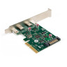 Контроллер EXEGATE EXE-313 (PCI-Ex4, 2xUSB 3.1 Type-C ext., разъем доп. питания) EX283715RUS